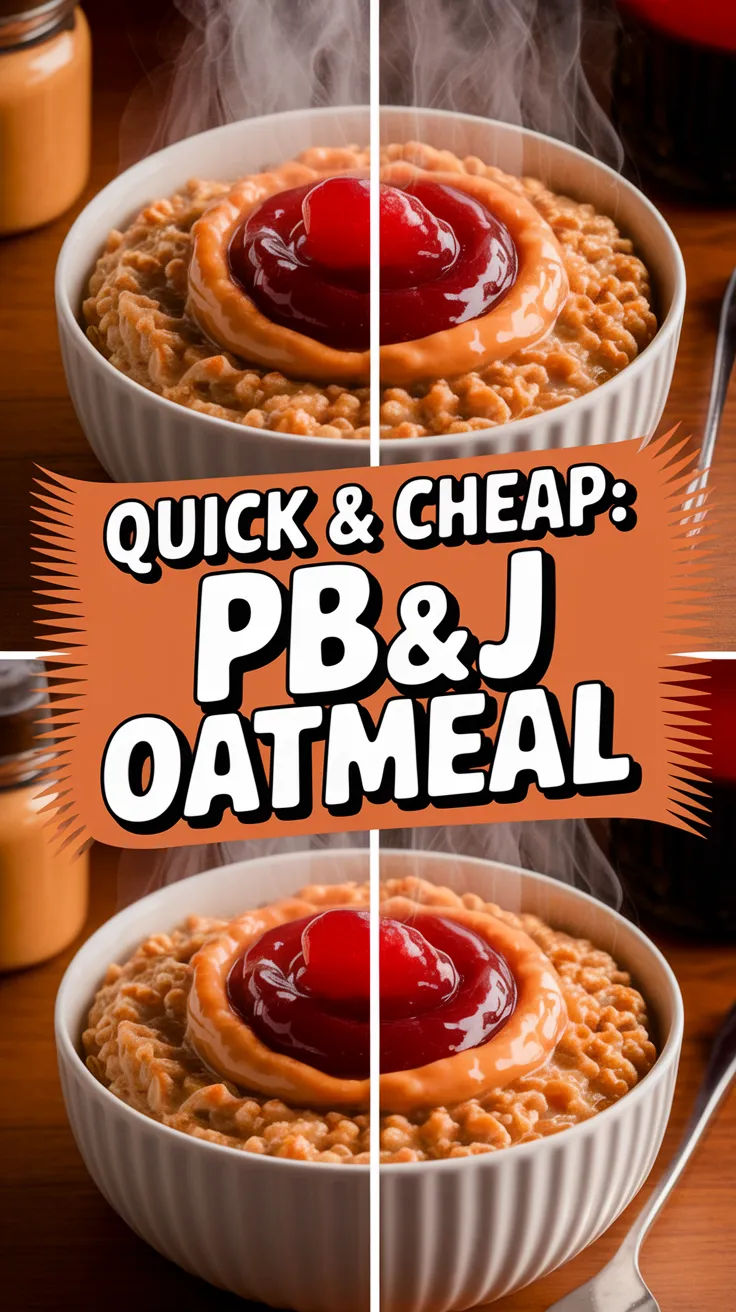 Delicious and easy microwave peanut butter jelly oatmeal