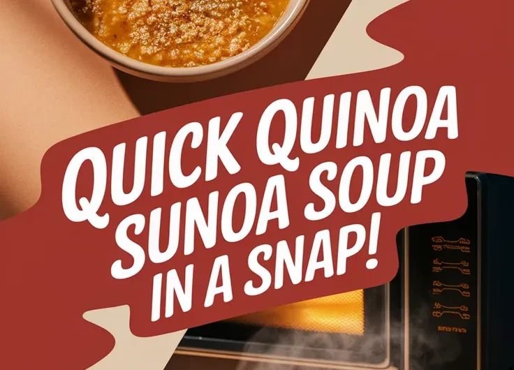 Quick Microwave Canned Soup with Instant Quinoa