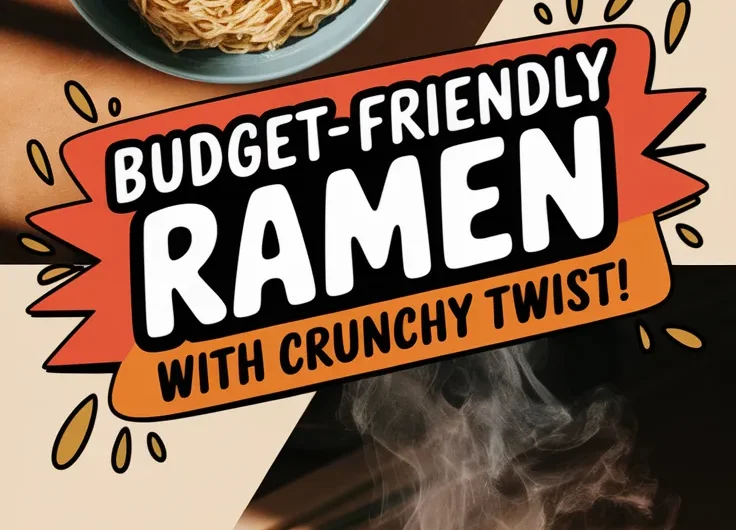 Cheap Microwave Ramen with Canned Diced Celery