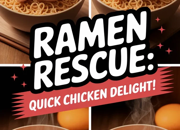 Cheap Microwave Ramen with Canned Chicken