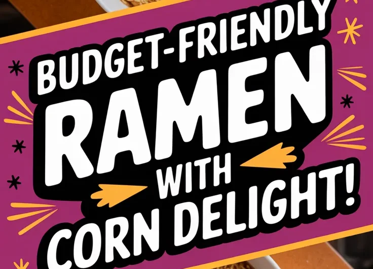 Cheap Microwave Ramen with Canned Corn