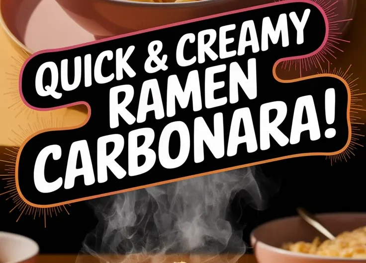 Cheap Microwave Ramen Carbonara
