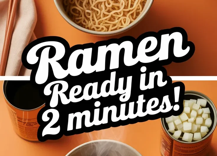 Cheap Microwave Ramen with Canned Diced Onions