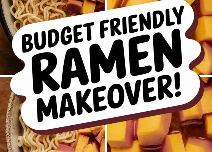 Cheap Microwave Ramen with Canned Diced Rutabagas