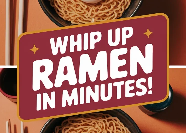 Cheap Microwave Ramen with Egg Drop