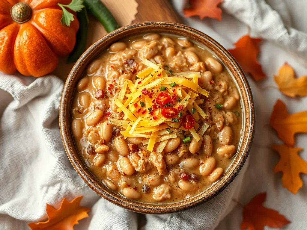 Delicious and easy microwave canned refried bean dip topped with cheese and peppers