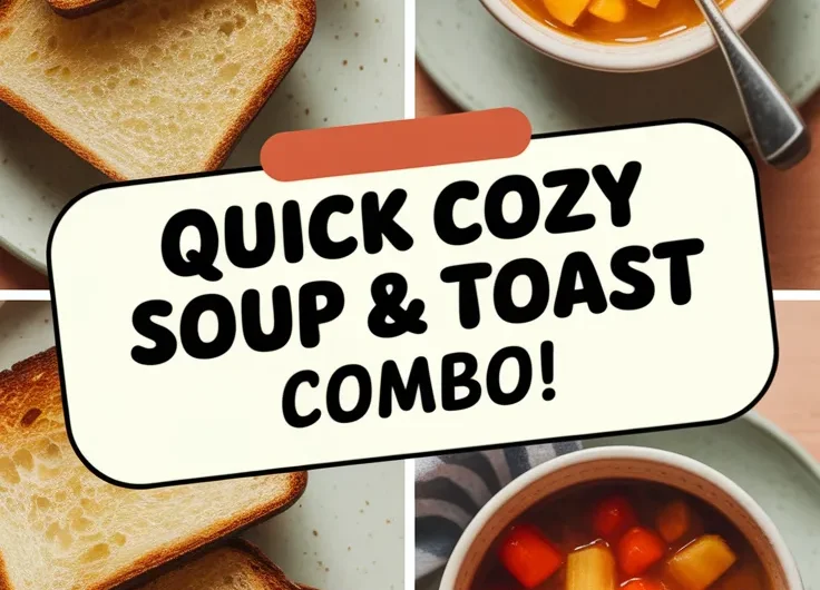Quick and Easy Microwave Canned Soup with Toast