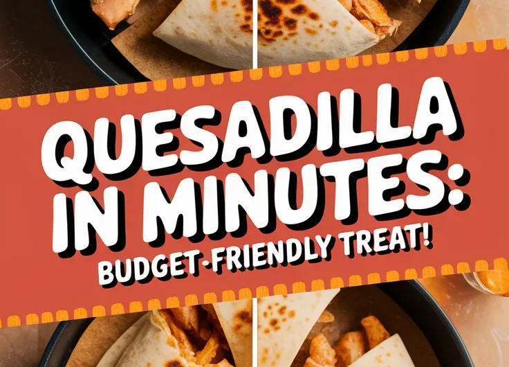 Quick Microwave Tortilla Quesadilla with Canned Chicken