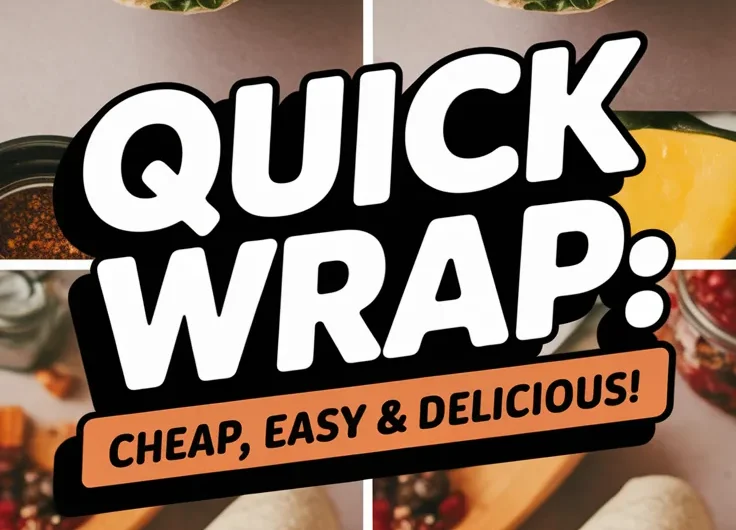 Cheap Microwave Tortilla with Canned Chicken Salad Wrap