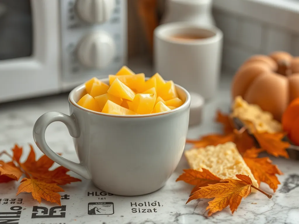 Delicious 2-Minute Microwave Cheesy Grits Breakfast Mug with toppings