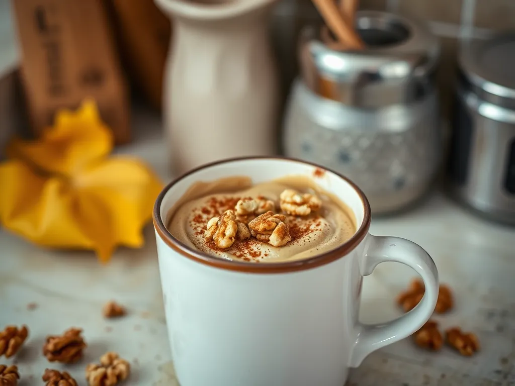Delicious banana bread with coffee and walnuts, perfect for a quick treat