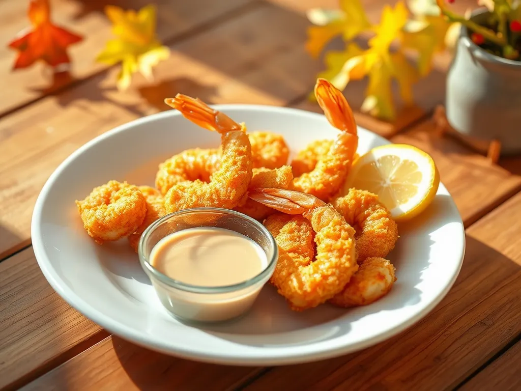 Delicious easy 2-minute coconut shrimp served with dipping sauce