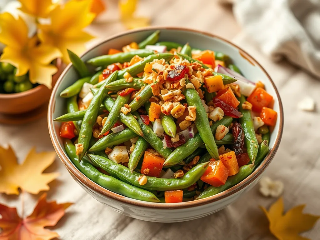 Delicious Edamame Salad with Microwave Beans, Fresh Vegetables, and Nuts