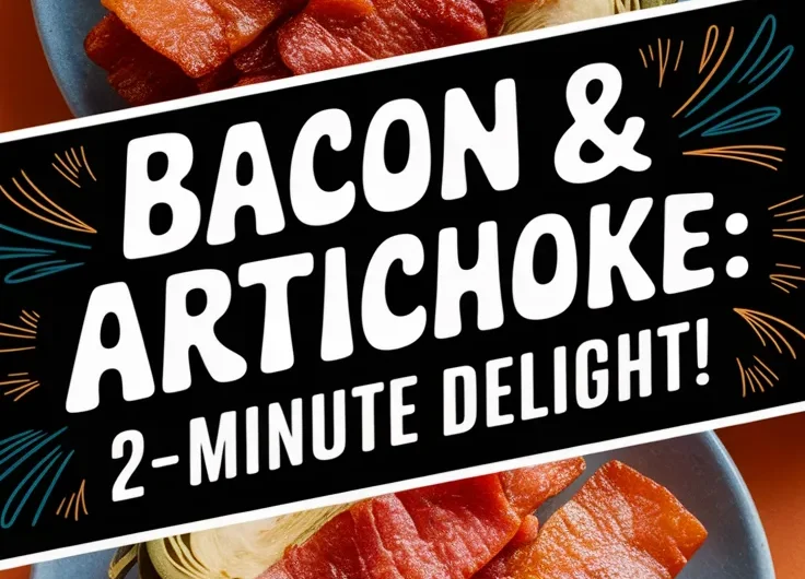 Easy Microwave Bacon and Artichoke Wraps