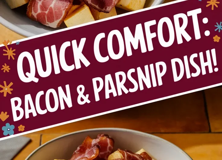 Lazy Microwave Bacon and Diced Parsnip Medley