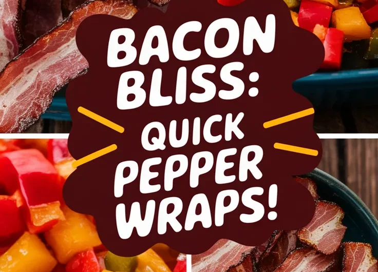 Lazy Microwave Pre-Cooked Bacon and Canned Diced Peppers