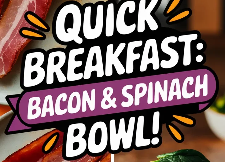 Lazy Microwave Bacon and Spinach Delight