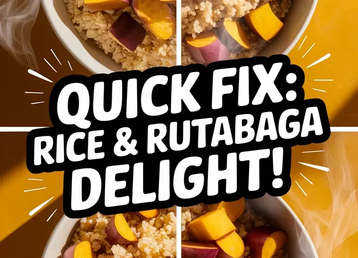 Lazy Microwave Boxed Rice with Canned Diced Rutabagas