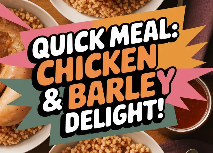 Lazy Microwave Canned Chicken and Instant Barley