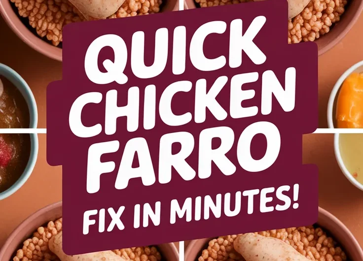 Lazy Microwave Canned Chicken and Instant Farro