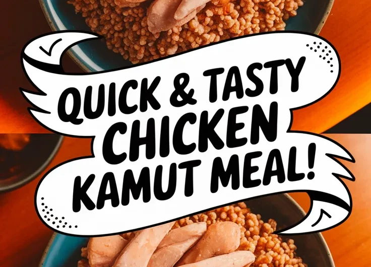 Lazy Microwave Canned Chicken and Instant Kamut