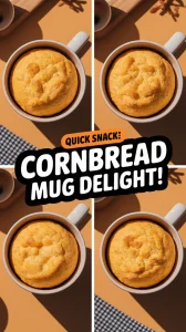 Delicious lazy microwave canned cornbread mug deliciously baked.