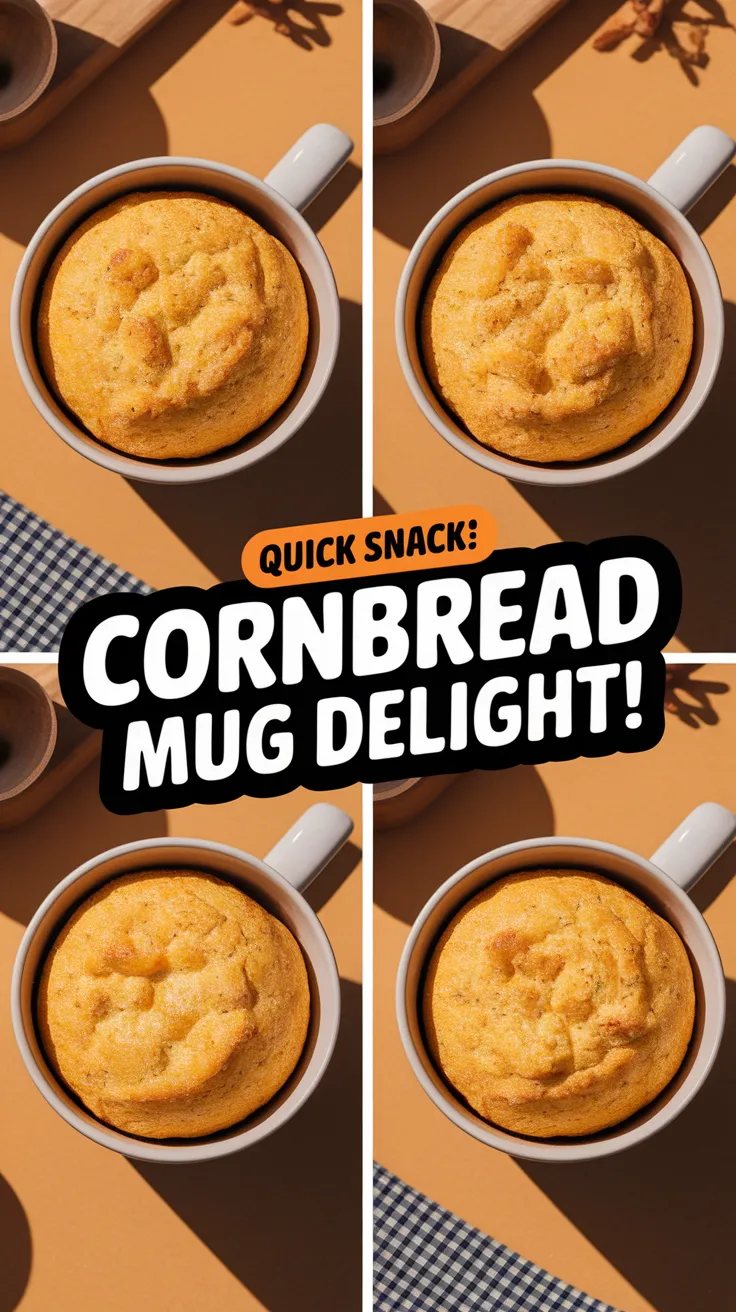 Delicious lazy microwave canned cornbread mug deliciously baked.