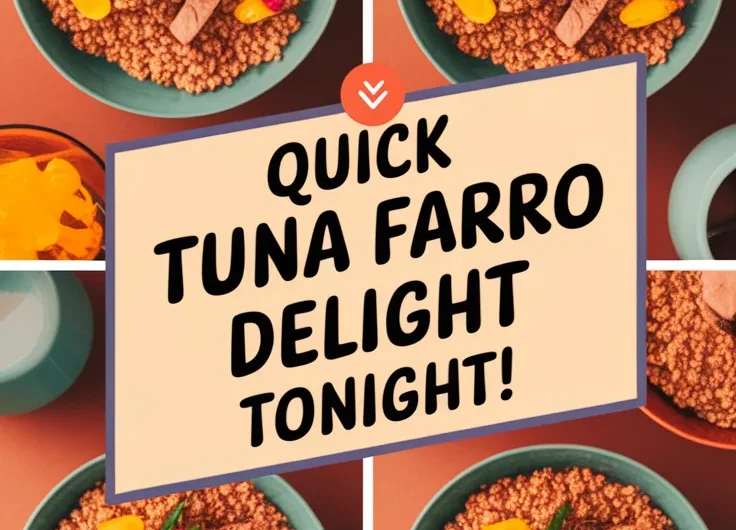 Lazy Microwave Canned Tuna and Instant Farro