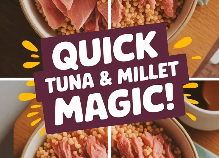 Lazy Microwave Canned Tuna and Instant Millet