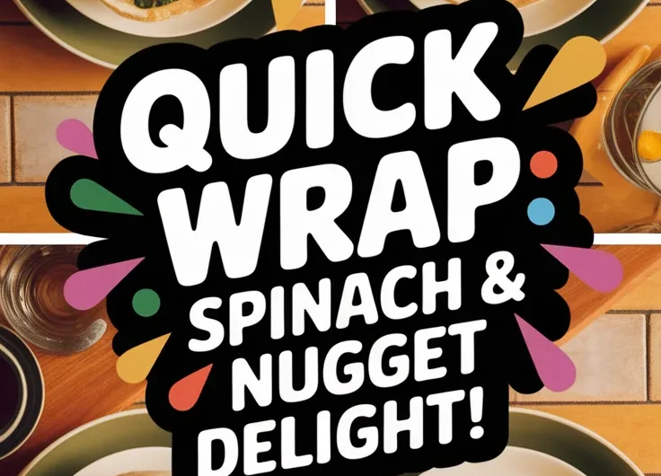 Lazy Microwave Frozen Chicken Nugget Wrap