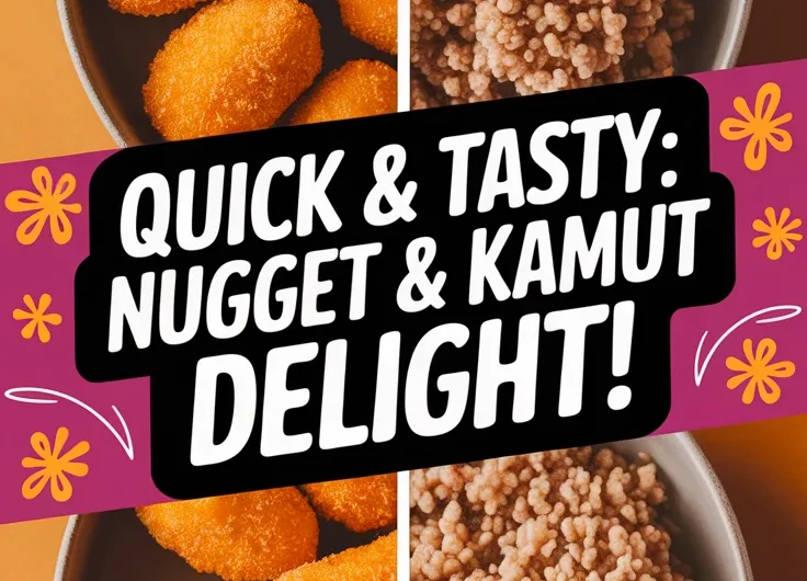 Lazy Microwave Frozen Chicken Nuggets with Instant Kamut