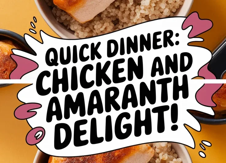 Lazy Microwave Frozen Chicken Patty with Instant Amaranth