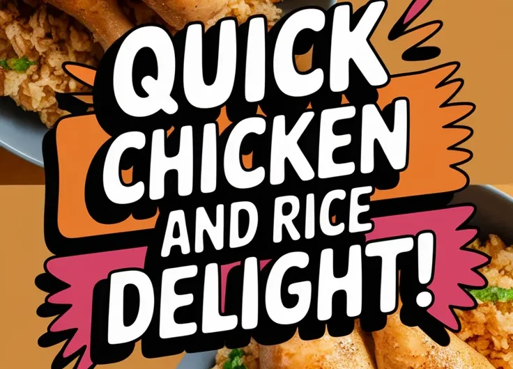 Lazy Microwave Frozen Chicken Patty with Instant Rice