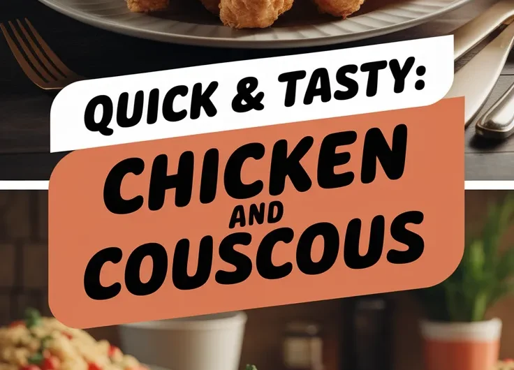 Lazy Microwave Frozen Chicken Tenders with Instant Couscous