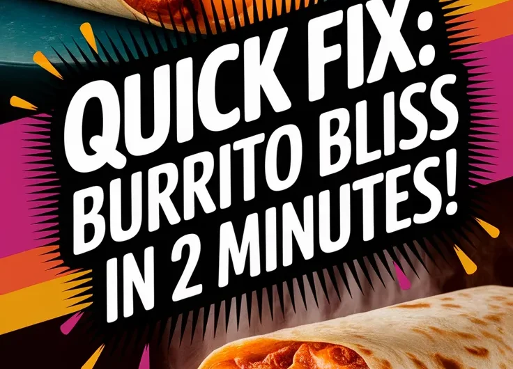 Lazy Microwave Frozen Burrito Hack