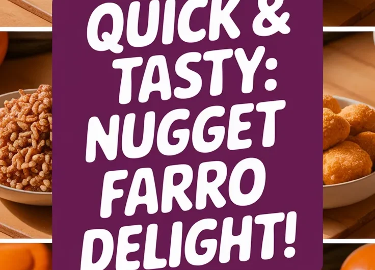 Lazy Microwave Frozen Chicken Nuggets with Instant Farro