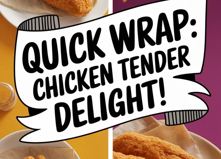 Lazy Microwave Frozen Chicken Tender Wrap