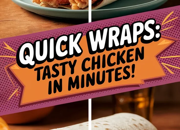 Lazy Microwave Frozen Chicken Tenders Wrap