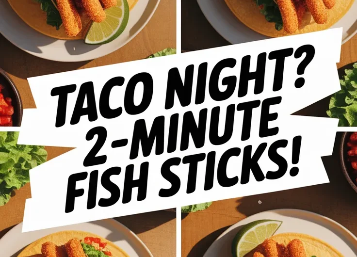 Lazy Microwave Frozen Fish Stick Tacos