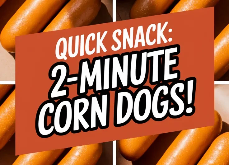 Lazy Microwave Frozen Mini Corn Dogs