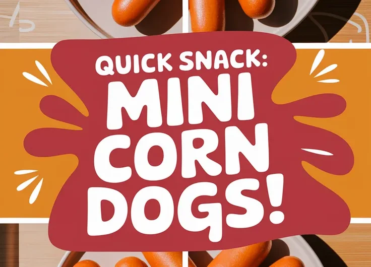 Lazy Microwave Frozen Mini Corndog Bites