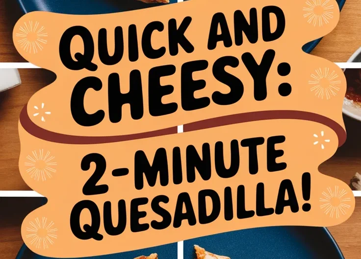 Lazy Microwave Frozen Mini Pizza Quesadilla