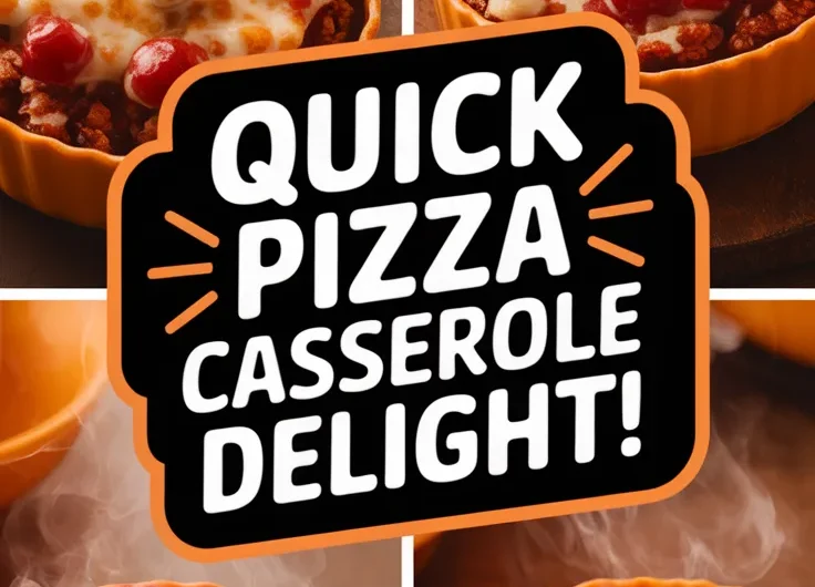 Lazy Microwave Frozen Mini Pizza Rice Casserole