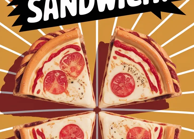 Lazy Microwave Frozen Mini Pizza Sandwich