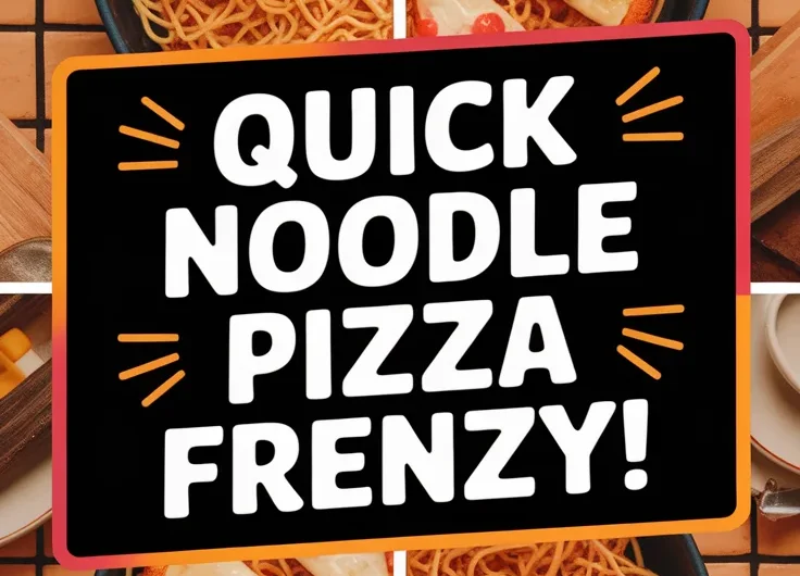 Lazy Microwave Frozen Mini Pizza Stir-Fry Noodles