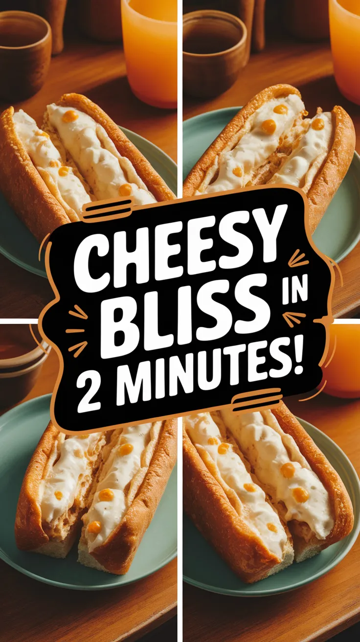 Delicious lazy microwave frozen mozzarella stick sandwich ready to eat, perfect for quick meals.