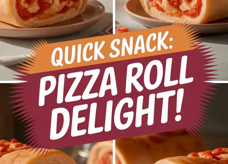 Lazy Microwave Frozen Pizza Roll Sandwich