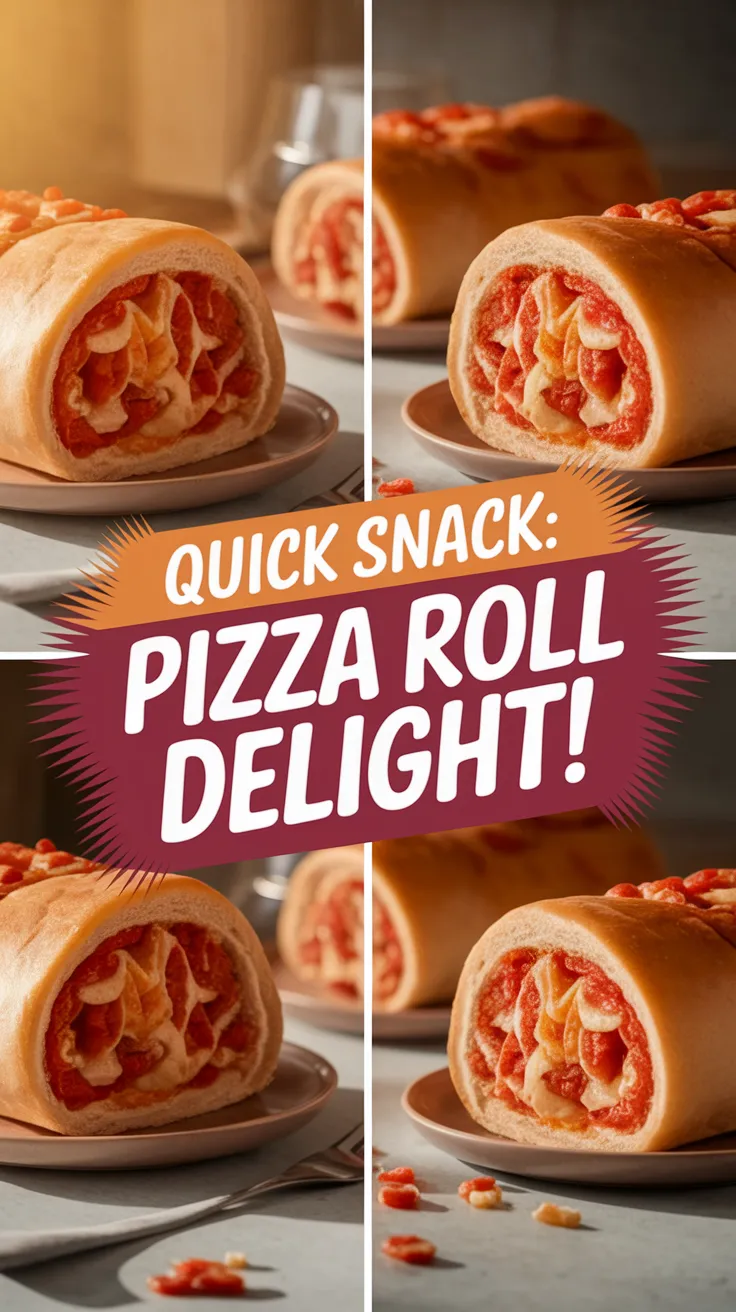 Delicious frozen pizza roll sandwich ready for the microwave