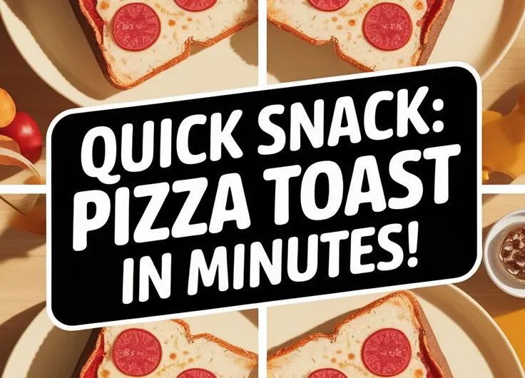 Lazy Microwave Frozen Pizza Toast