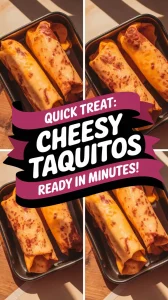 Delicious microwave frozen taquitos with cheese, perfect for a quick snack.